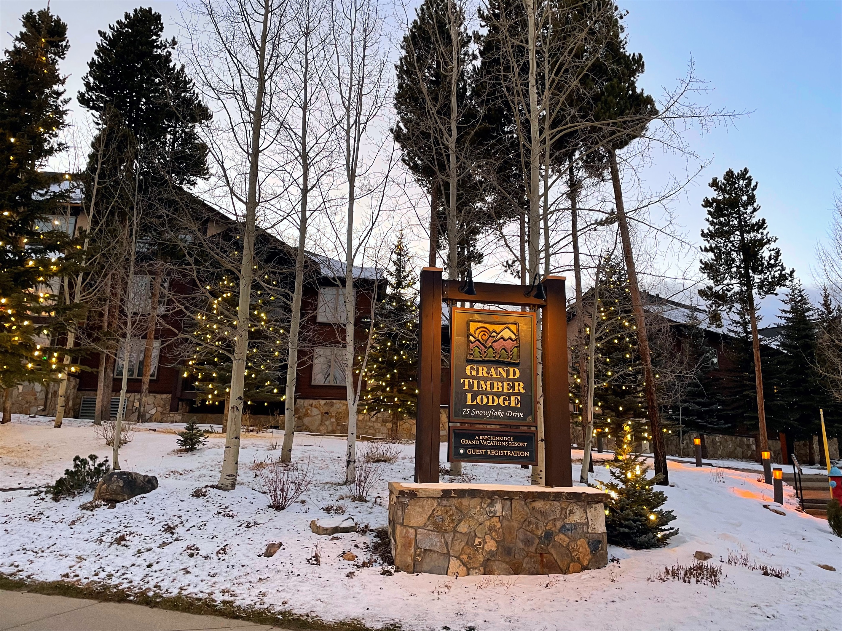 Grand Timber Lodge Entrance
