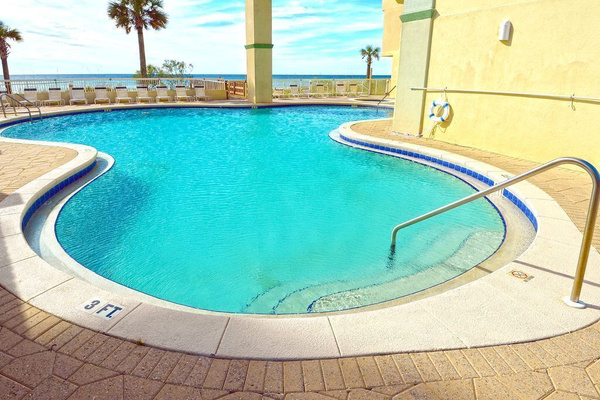 Gulf front pool