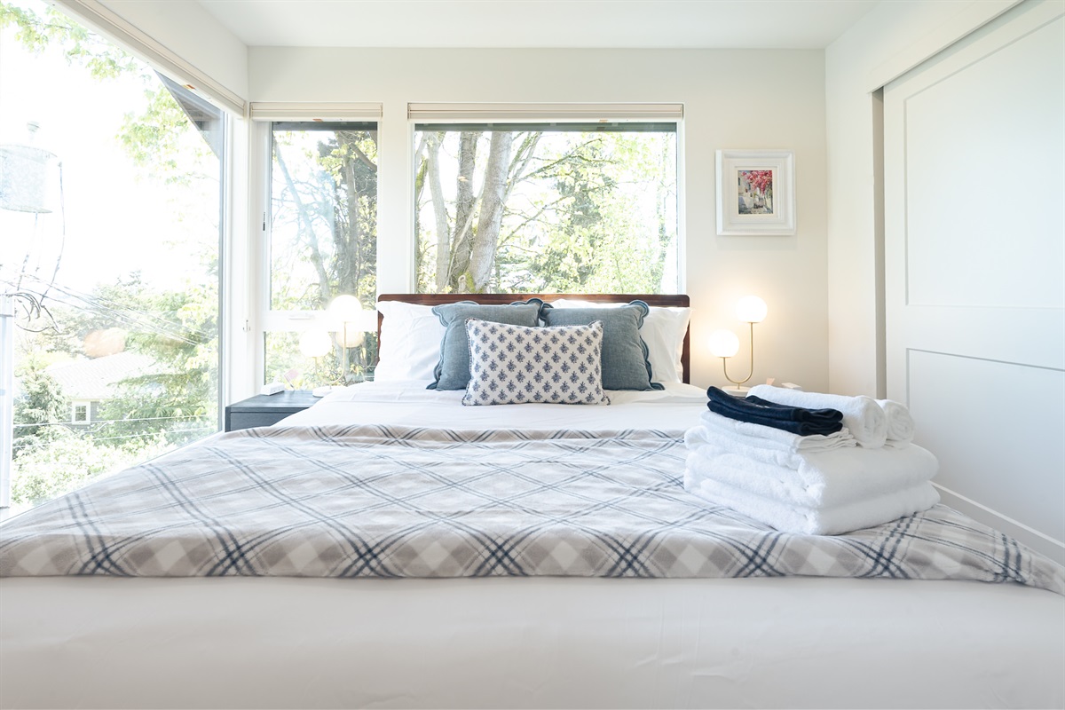 Look at all that light! Don't worry, all bedrooms come with blackout shades.