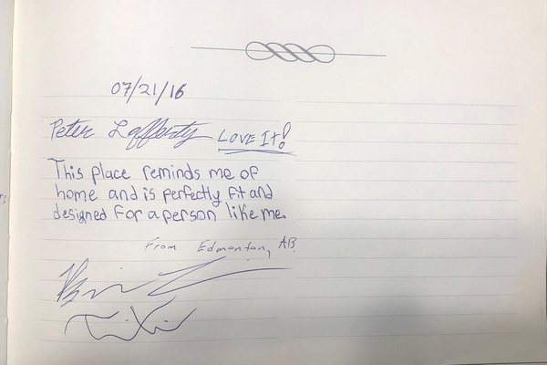 GUEST BOOK ENTRIES