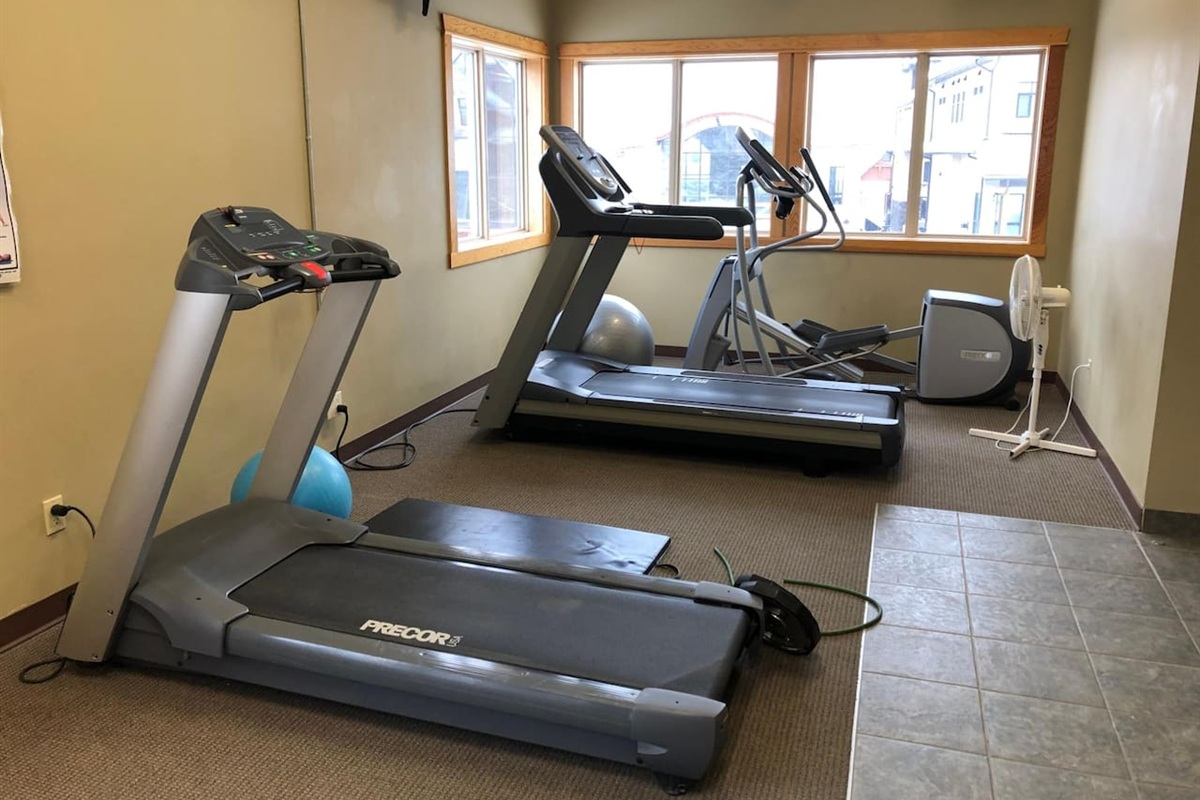 Exercise Room on at the complex, free card access  for guests. 