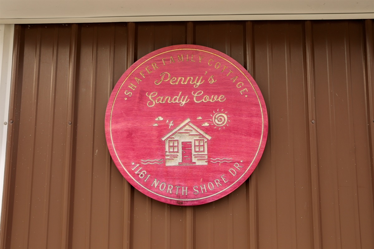 Penny's Sandy Cove signage.