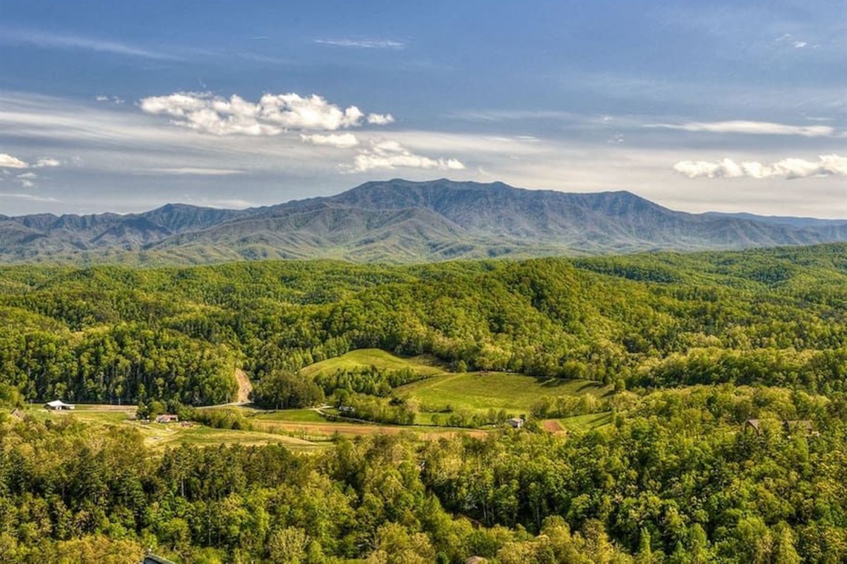 - Endless Smoky Mountain views stretching across rolling green ridges   - Bright blue skies and forest valleys create a picture-perfect panorama   - Breathe in the mountain air and soak in nature&rsquo;s breathtaking beauty