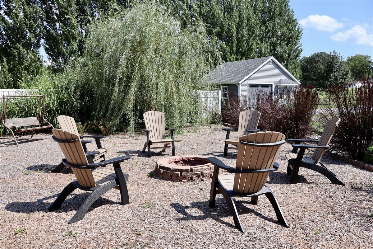 Firepit with Firewood provided