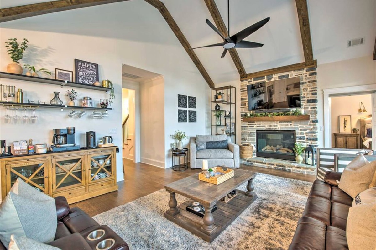 Living Room | Smart TV | Coffee Station