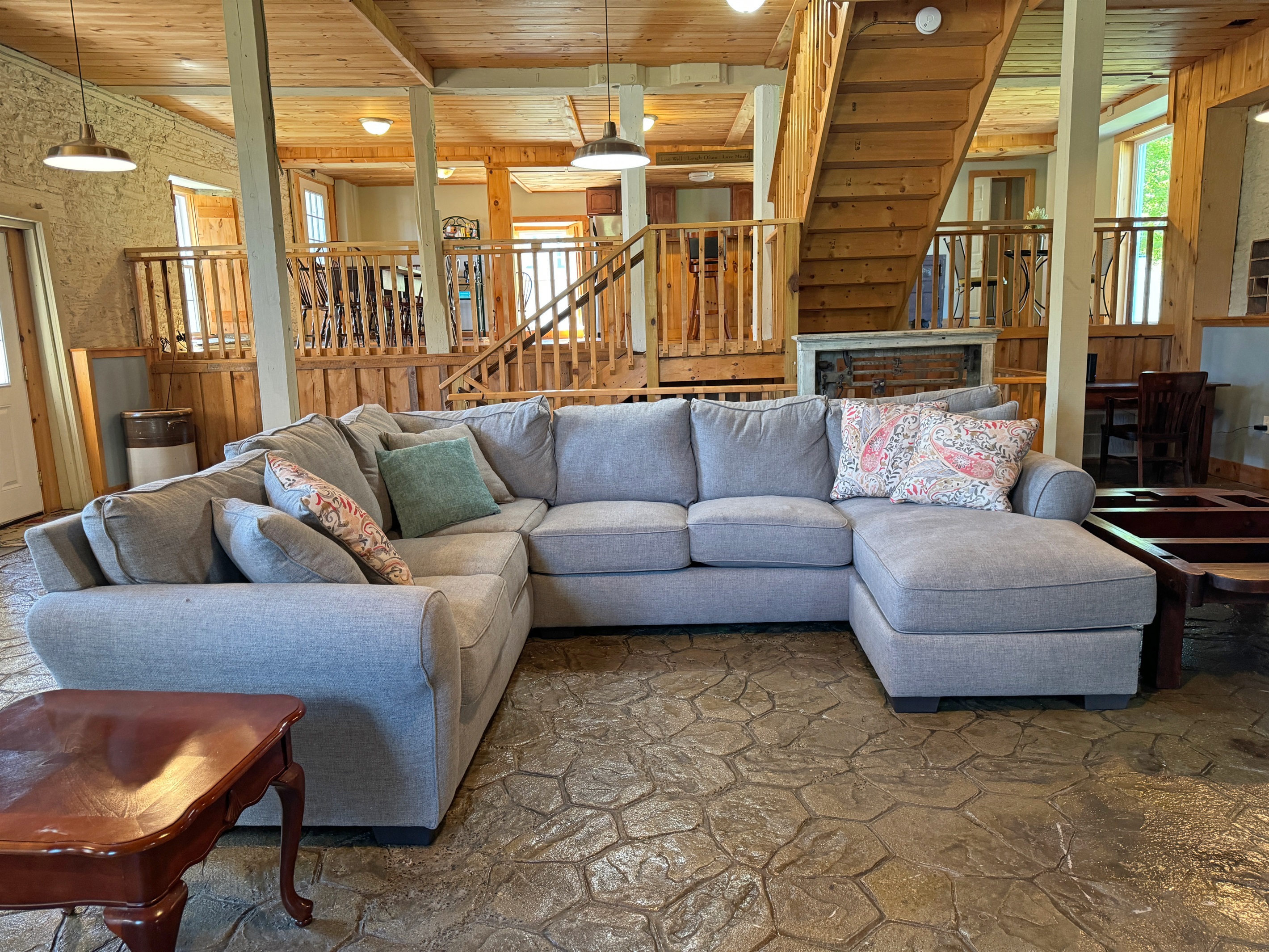 Large living room at Hope Mill House