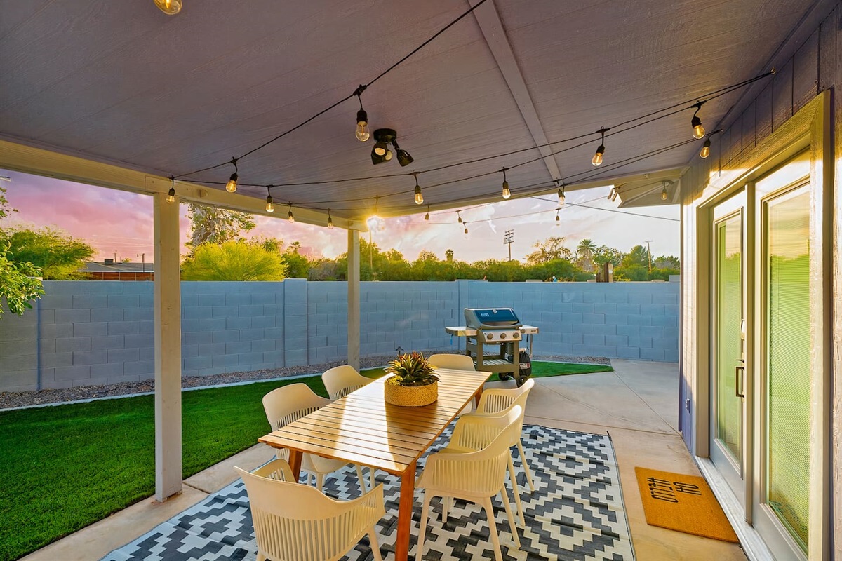 You'll love cooking on the grill and spending hours outside on the patio.