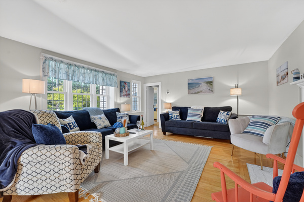 Comfortable gathering space designed for relaxing after a day of exploring.