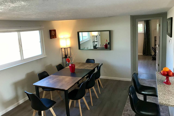 We’ve got plenty of room for you- go formal at the table or munch at the bar. 