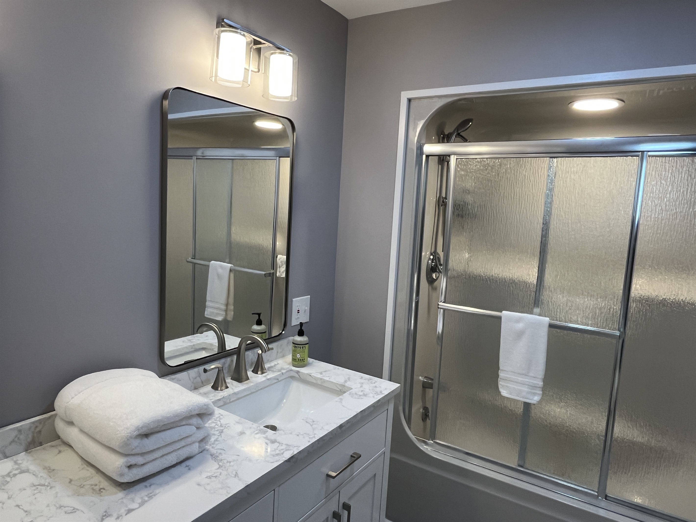 Renovated 1st floor primary bath