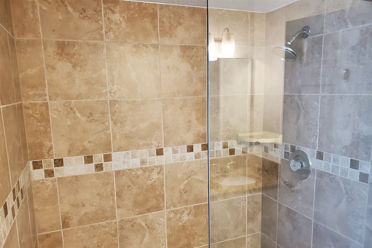 Walk in shower