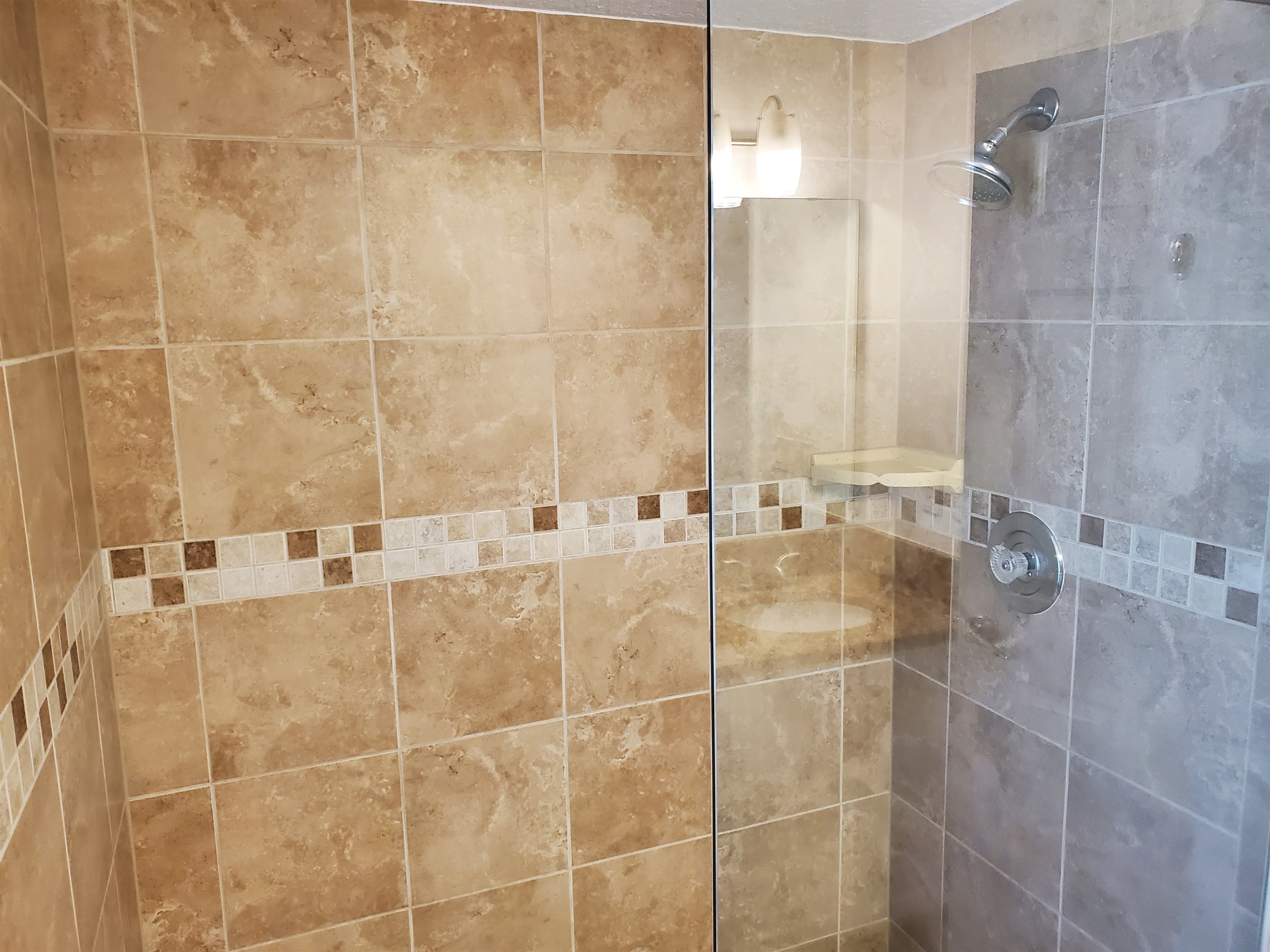 Walk in shower