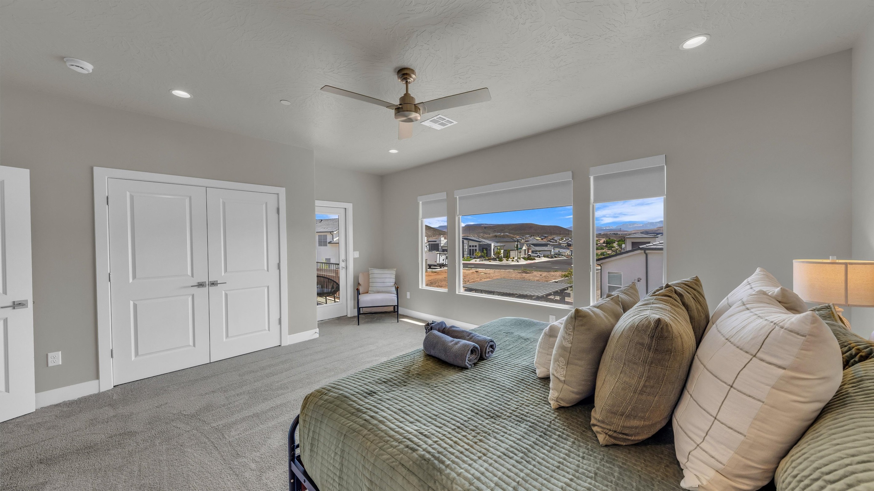 Primary Suite, Closet Access & Scenic Outlook