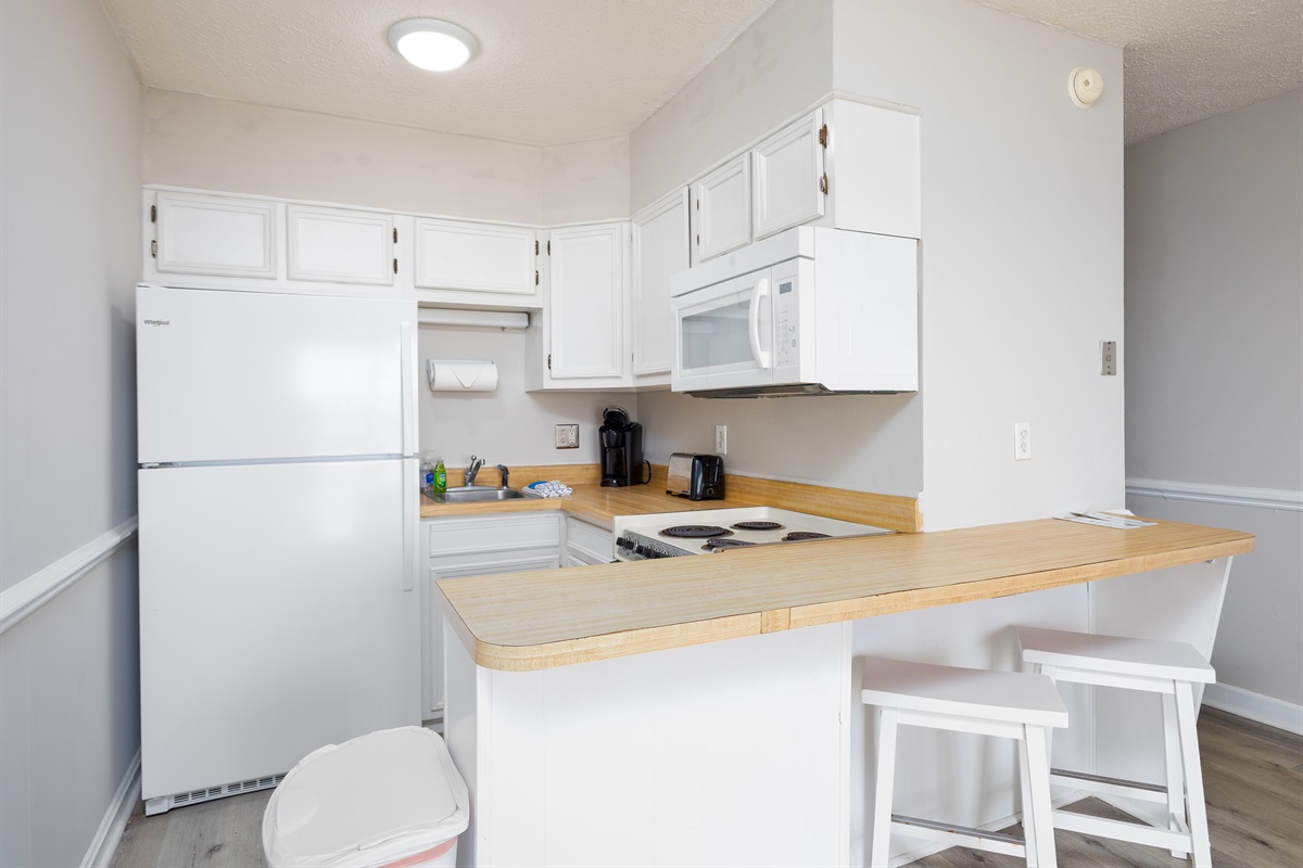 Well equipped kitchen