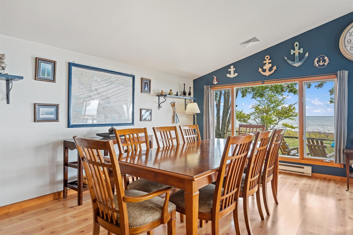 Great room dining area with beautiful views