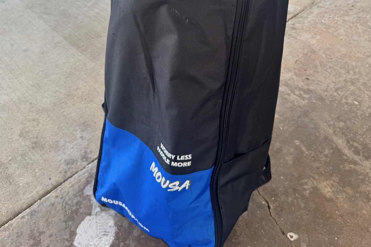 Inflatable paddle board will be inside the garage