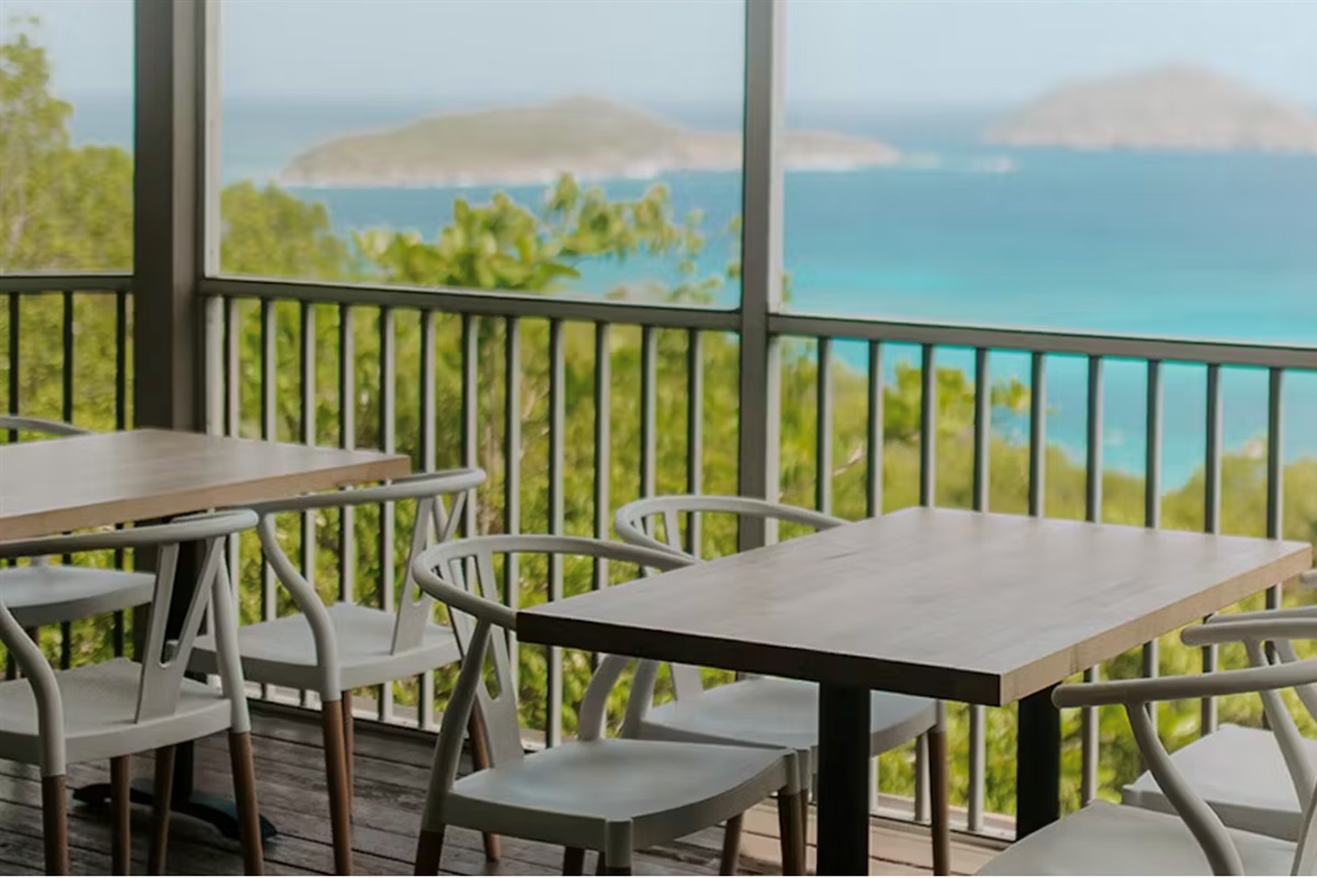The Fish Bar is less than a 1-minute walk along the main road. It's worth it for the views, vibes, and food.
