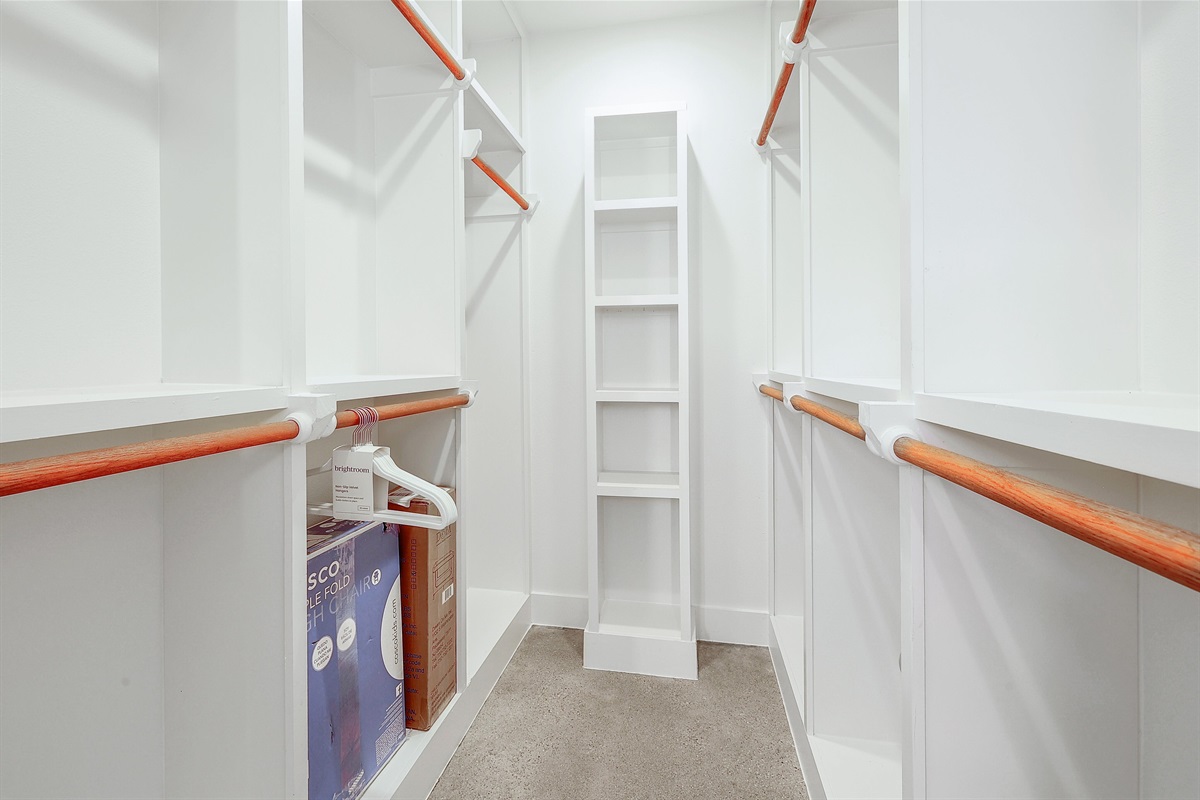 Spacious wardrobe