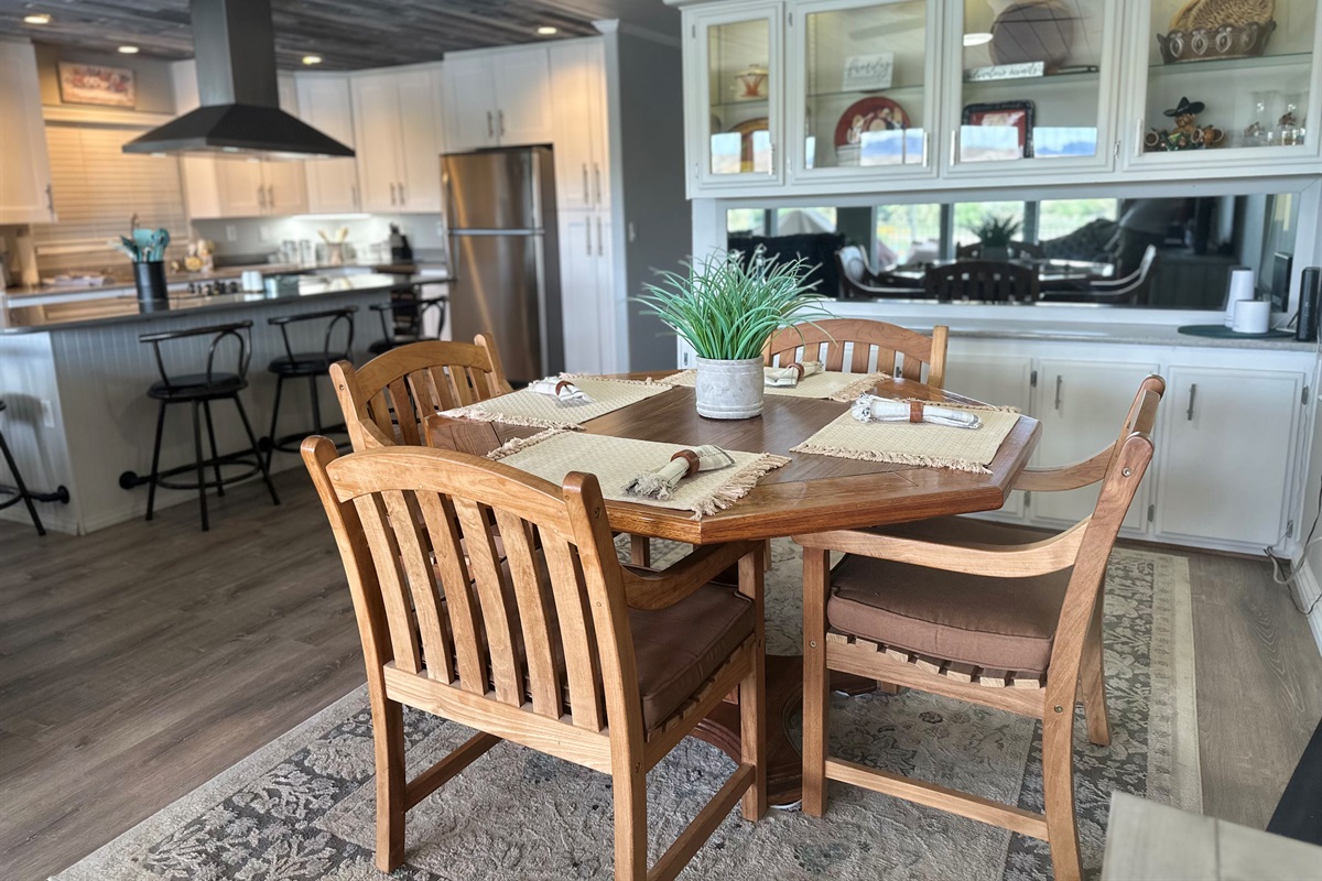 Dining Table and Serving Buffet
