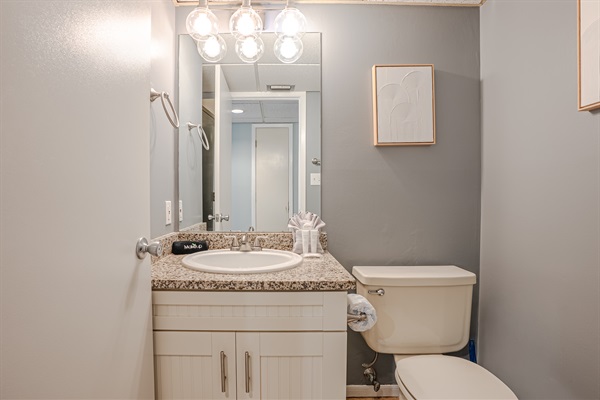 Second bathroom with walk in shower