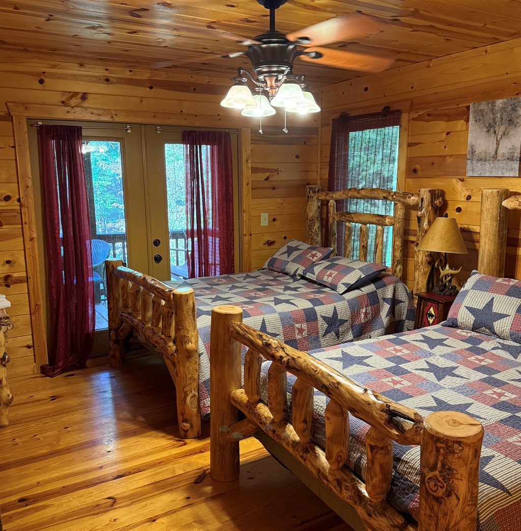 One of the bedrooms, linens and bedding will be all updated and new