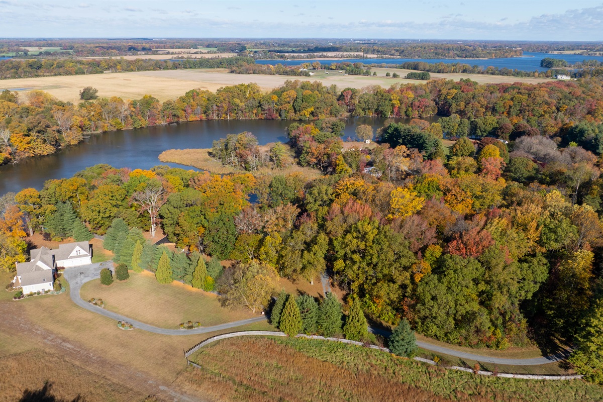 Our stillwater creek is just a few yards away from the Island Creek connection