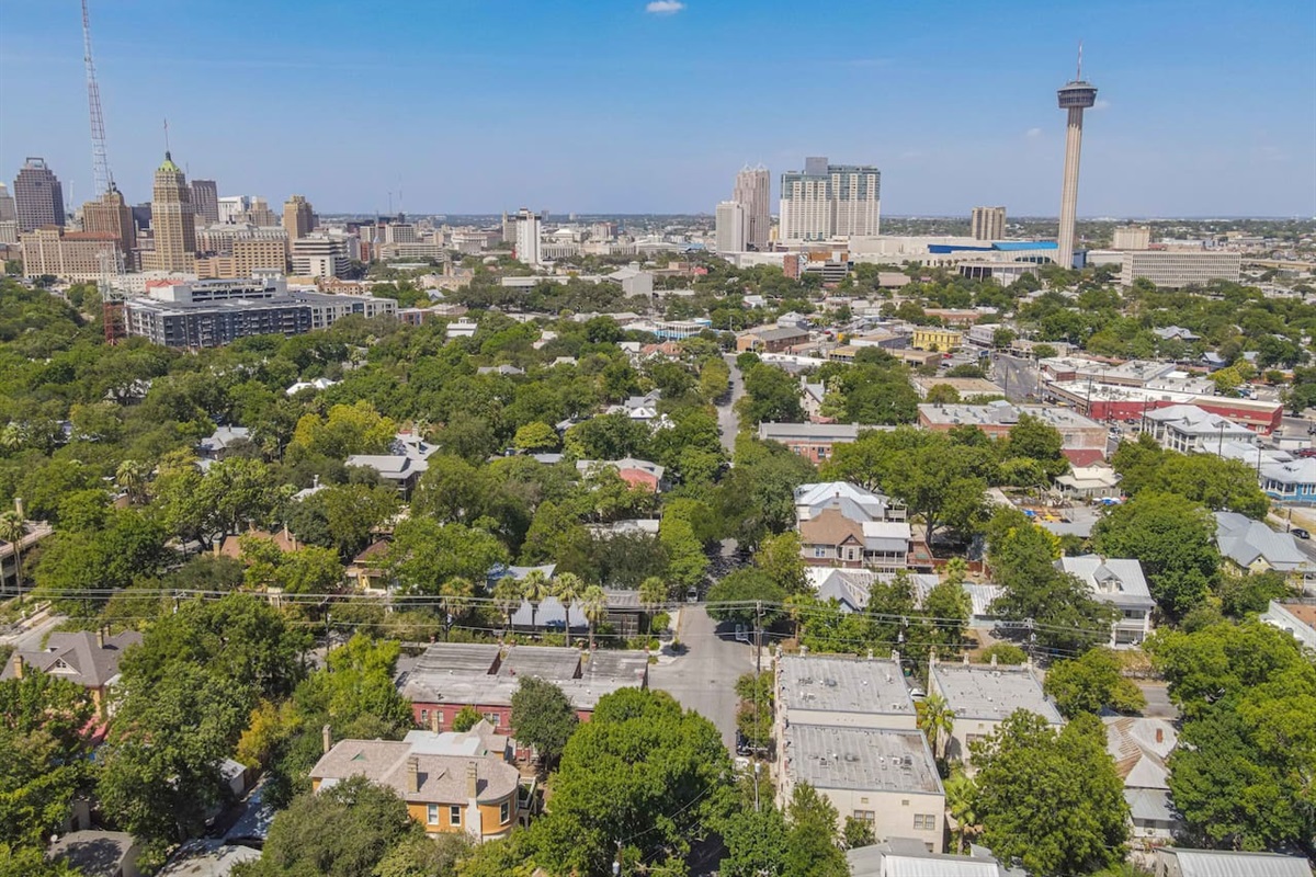 Drone view - Walk to Tower