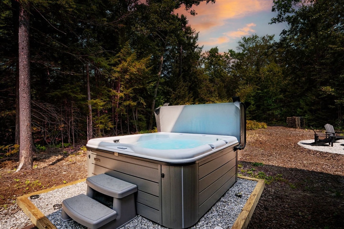 New hot tub for ultimate relaxation