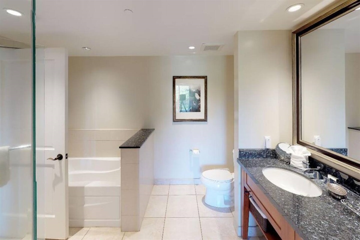 Bathroom with Tub and separate shower