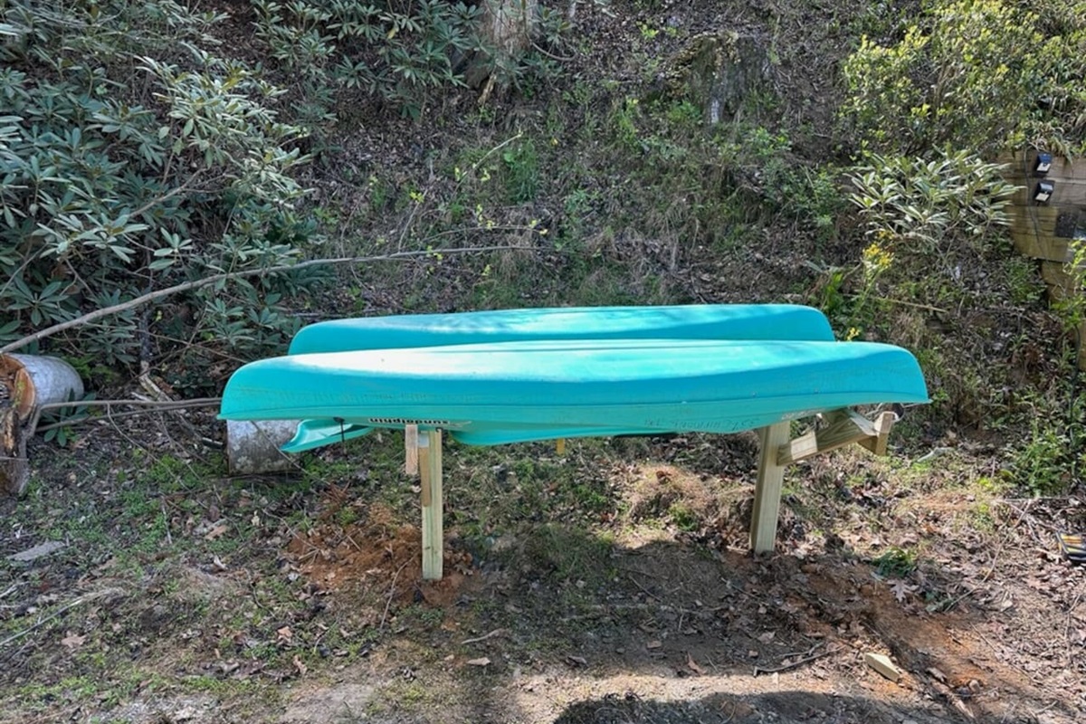 Kayaks are provided