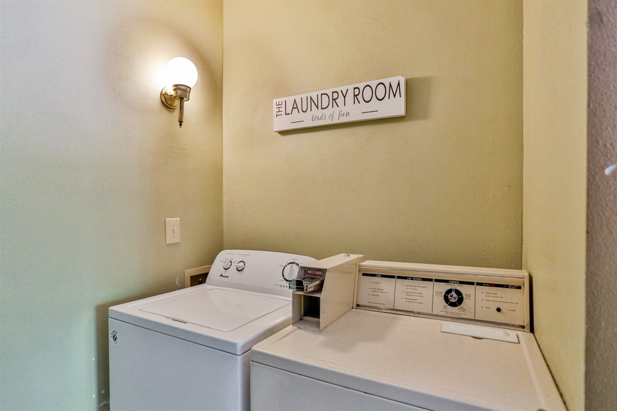 Effortless laundry care with modern machines and ample space, making chores a breeze