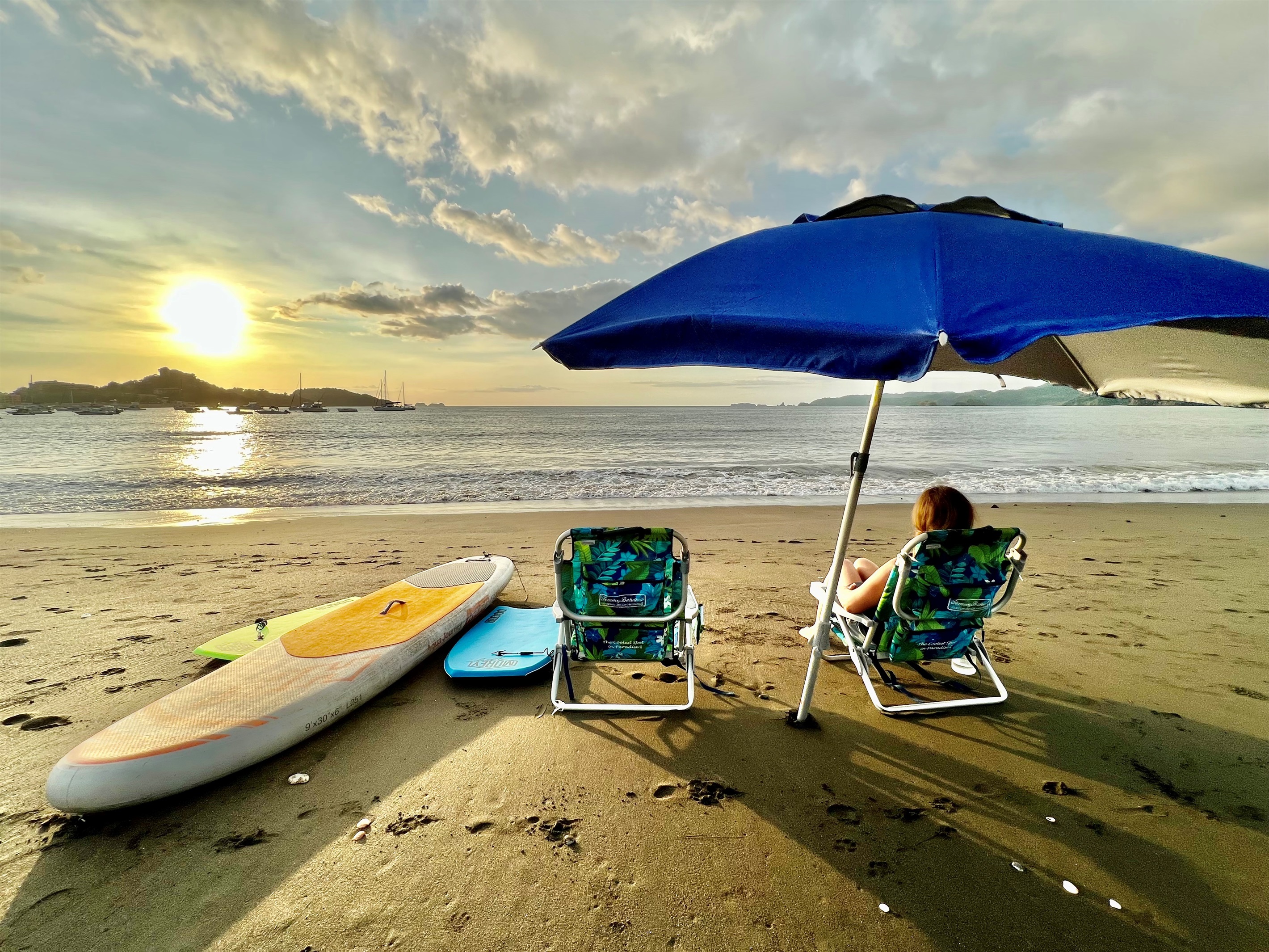 Beach Chairs, Umbrellas, Boogie and Paddle Boards