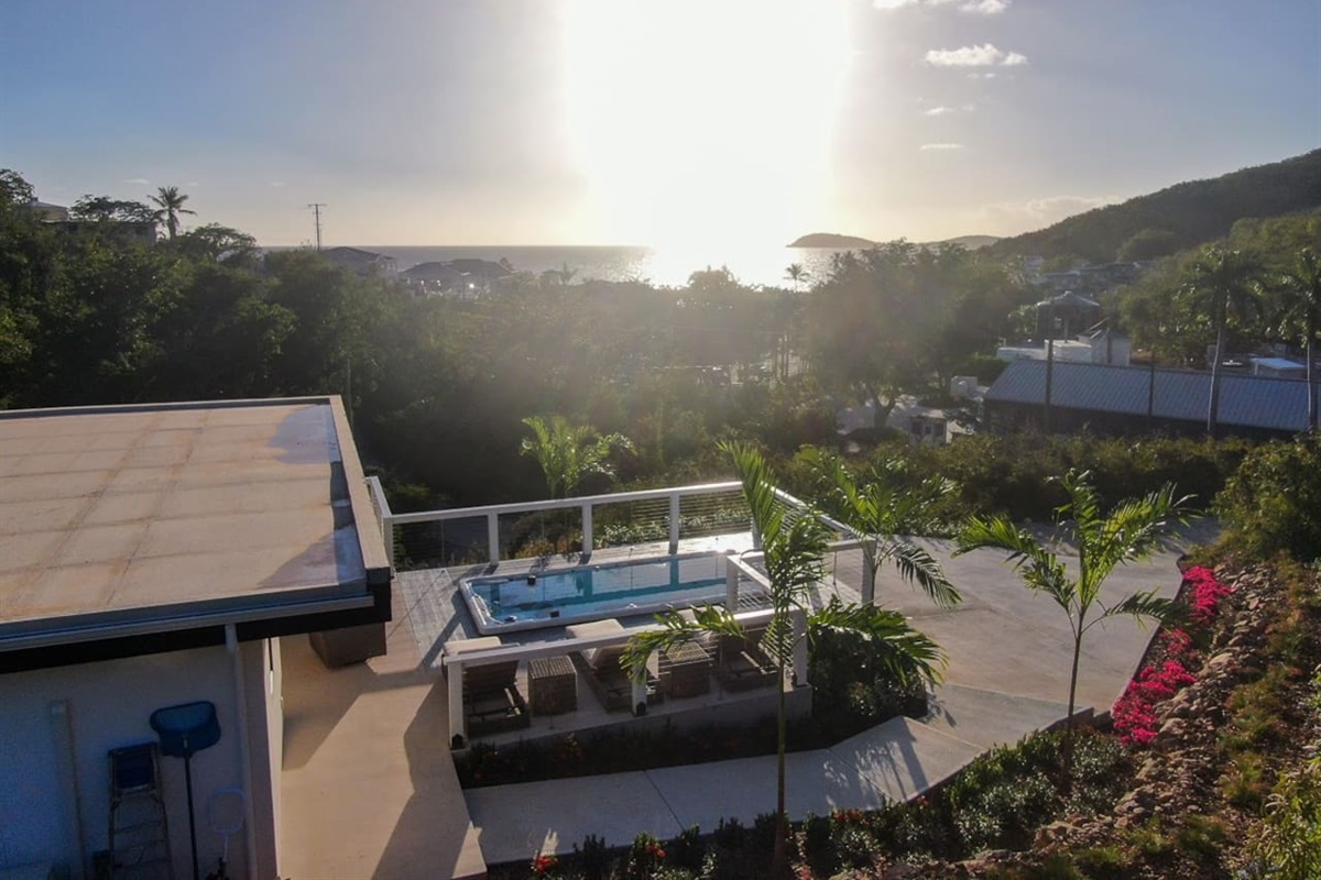 Pool deck with loungers, perfect for soaking up the sun.