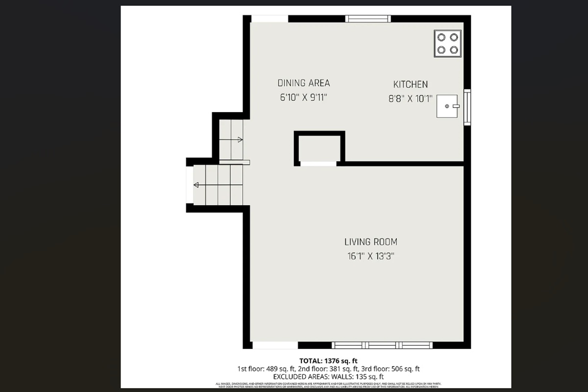 Bright open‑concept floor plan with the living room and kitchen now connected. Wall removed to create a spacious layout featuring a new kitchen island, Corian countertops, all‑new appliances, and LVP floors. Available July 1. Pre‑Service Rate Special.