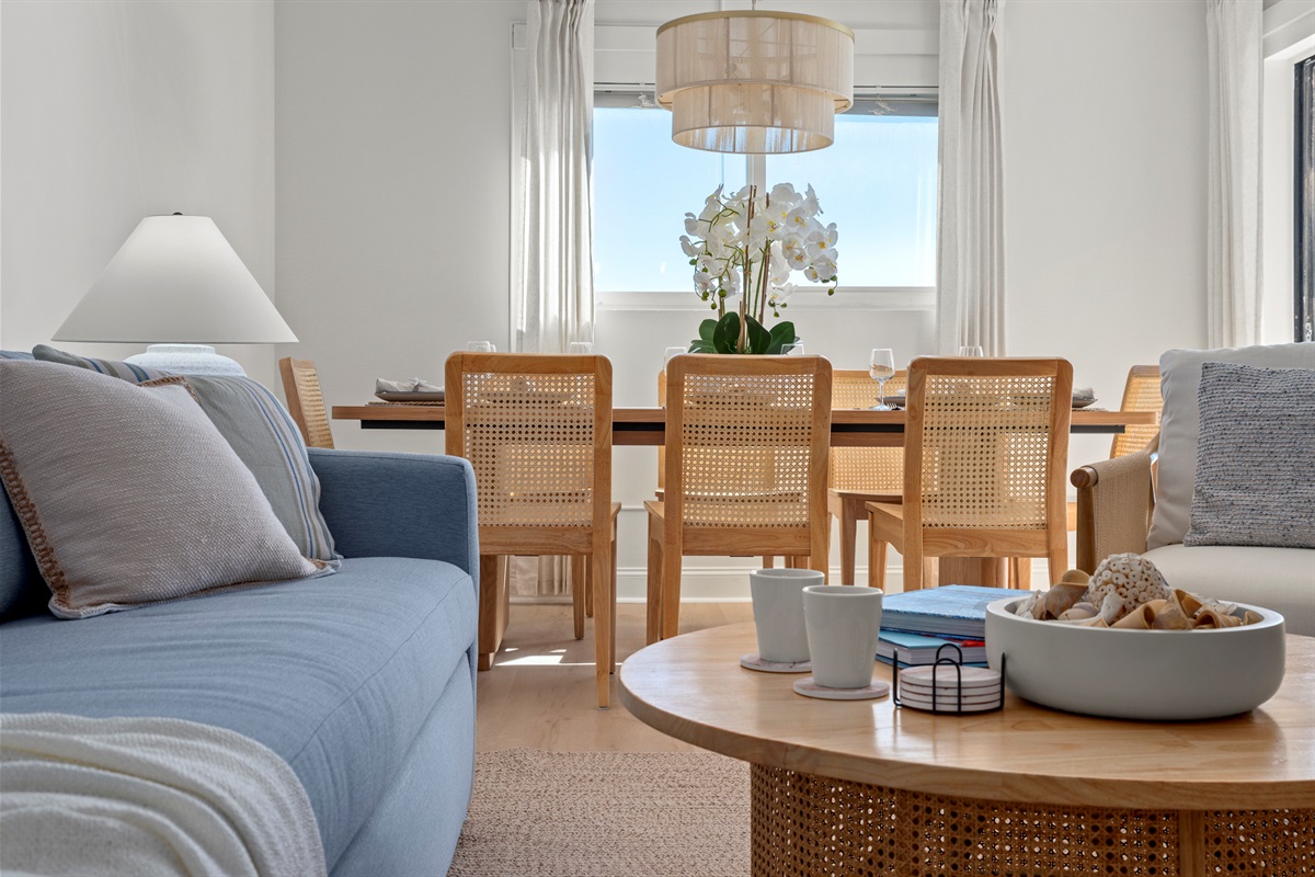 Relax, reconnect, and dine in this sunlit space designed for easy meals and meaningful moments.