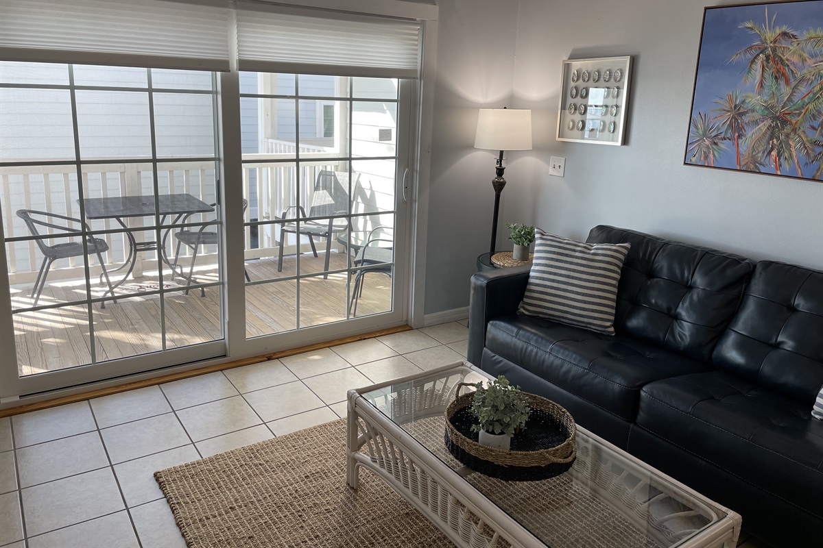 Living Area with Sliders to Balcony 