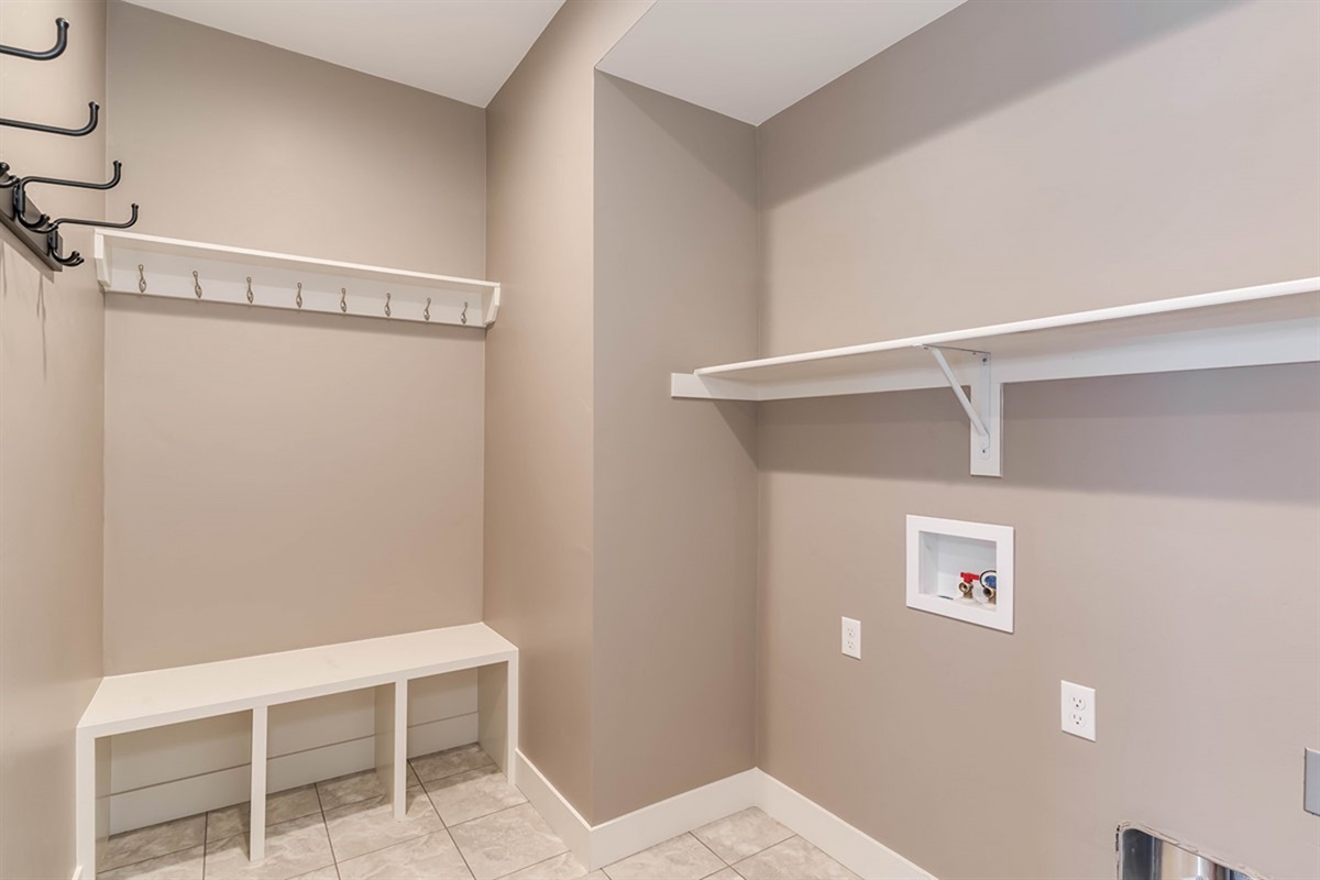 Mudroom entry—perfect for storing ski gear and outdoor essentials