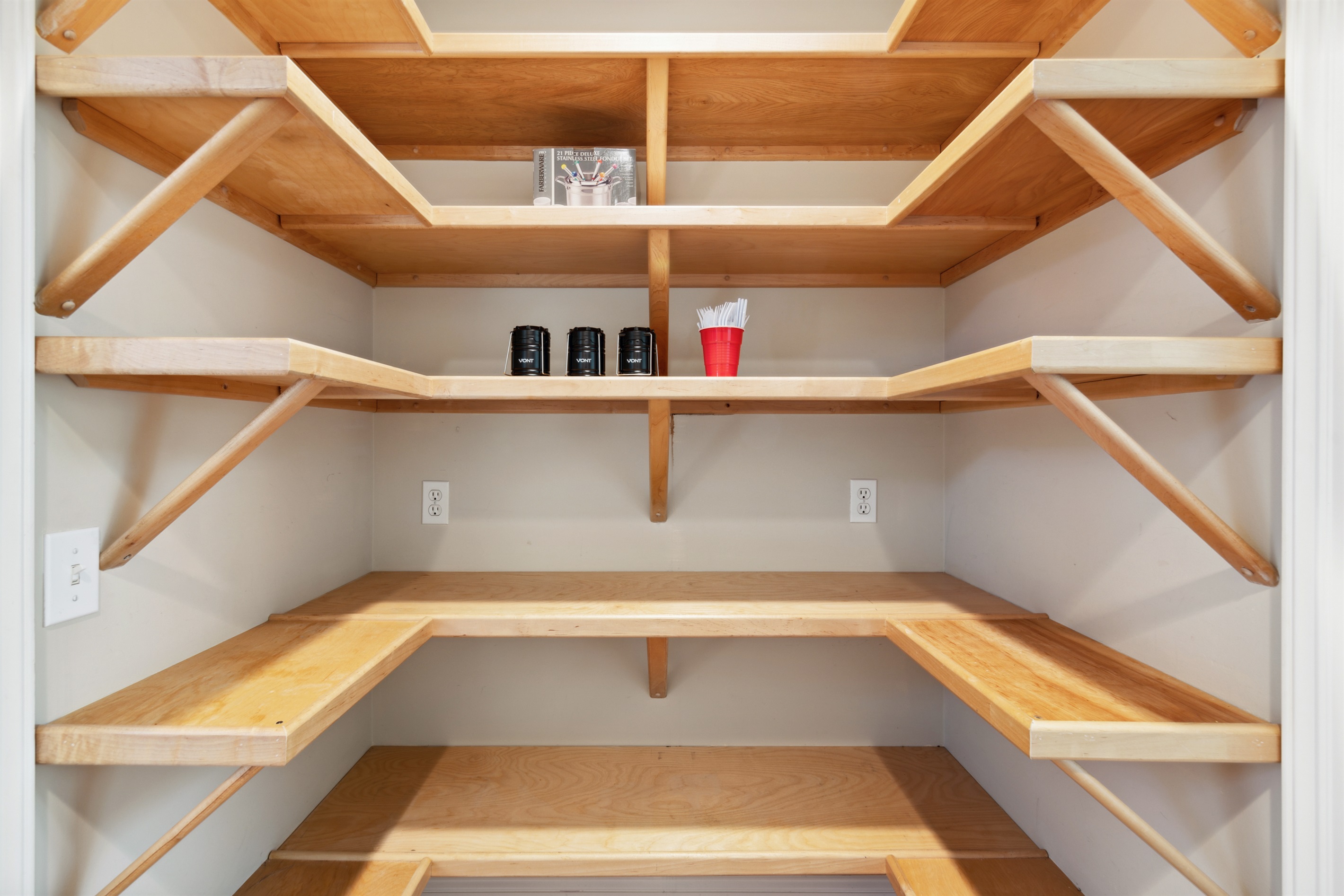 Lots of pantry storage for all your goodies