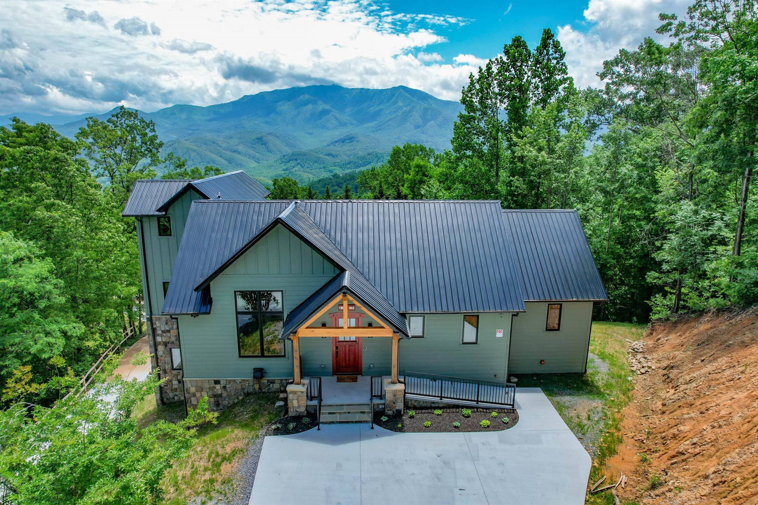 A modern mountain home