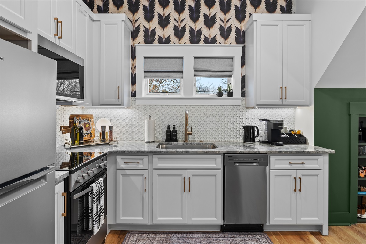 Well stocked and well laid out for short stays or extended visits.