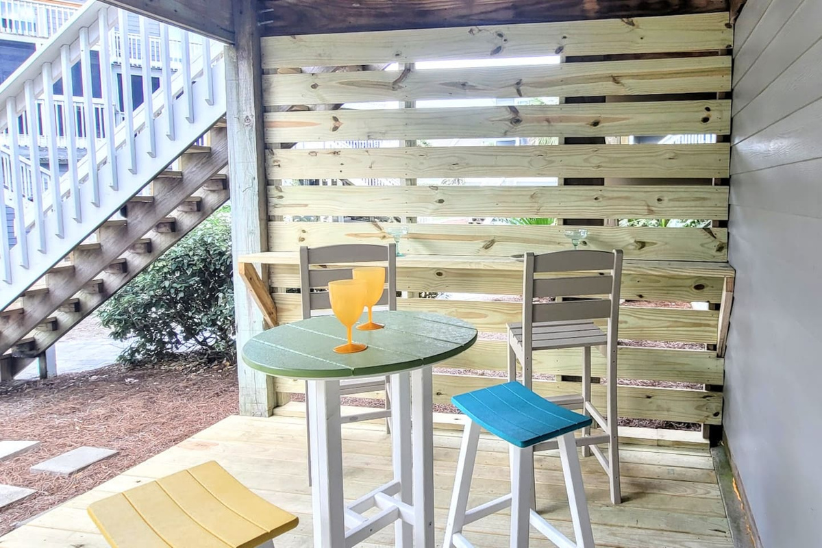Grab a stool at the tiki bar and let the vacation start &mdash; the lower-level bar is where the evening finds its rhythm.