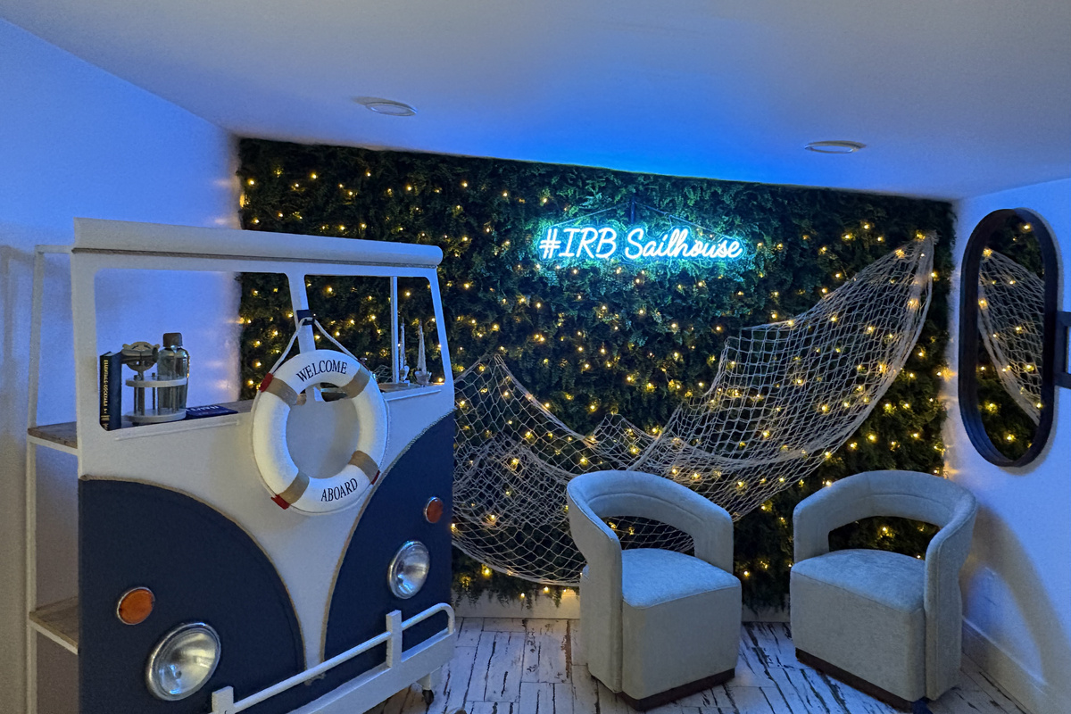 Enjoy the custom bar area and timeless nautical snapshot worthy setting.