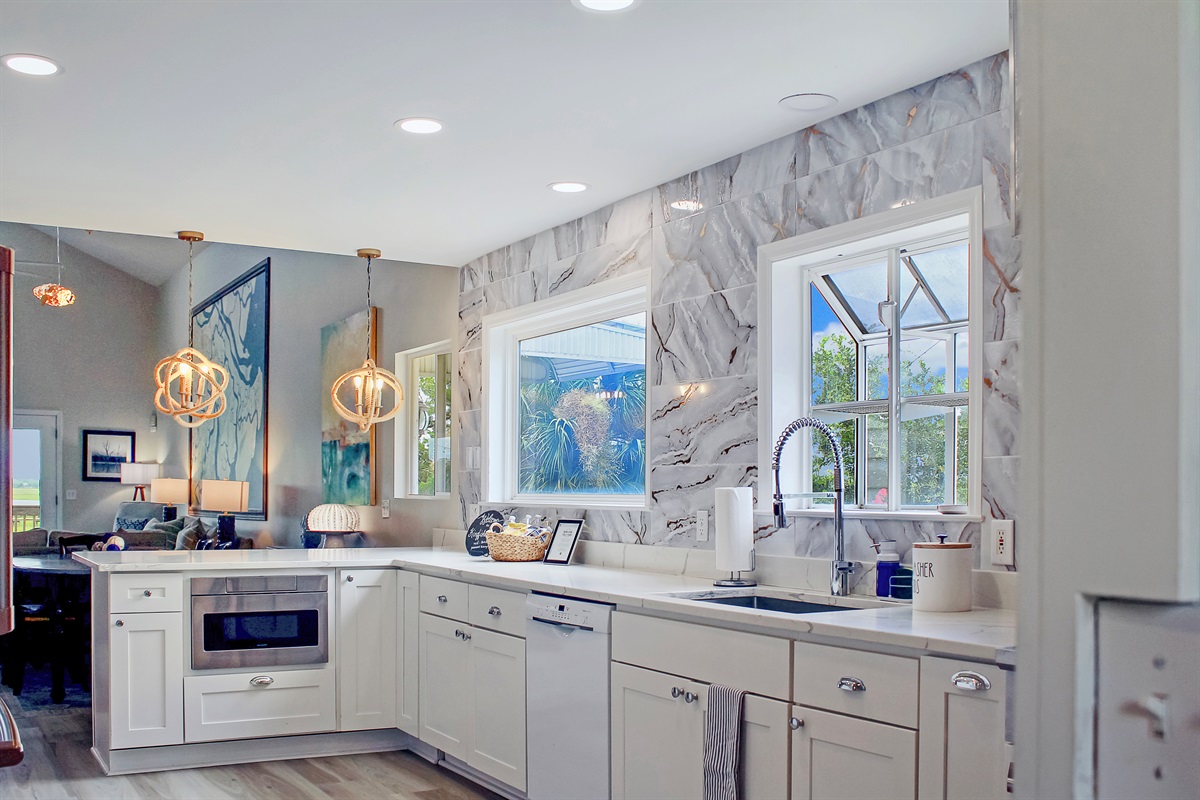 Sleek, spacious, and sunlit—this chef’s kitchen is as beautiful as it is functional.