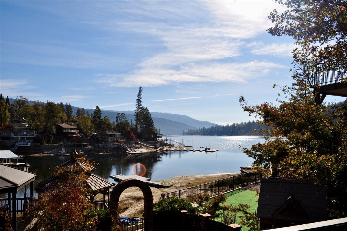View of Bass Lake from deck