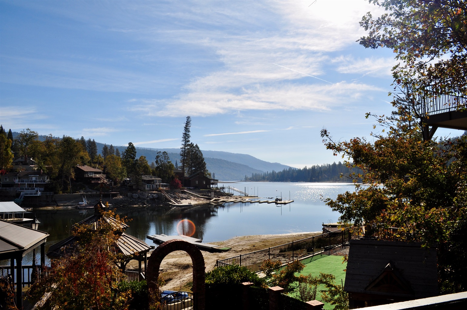 View of Bass Lake from deck