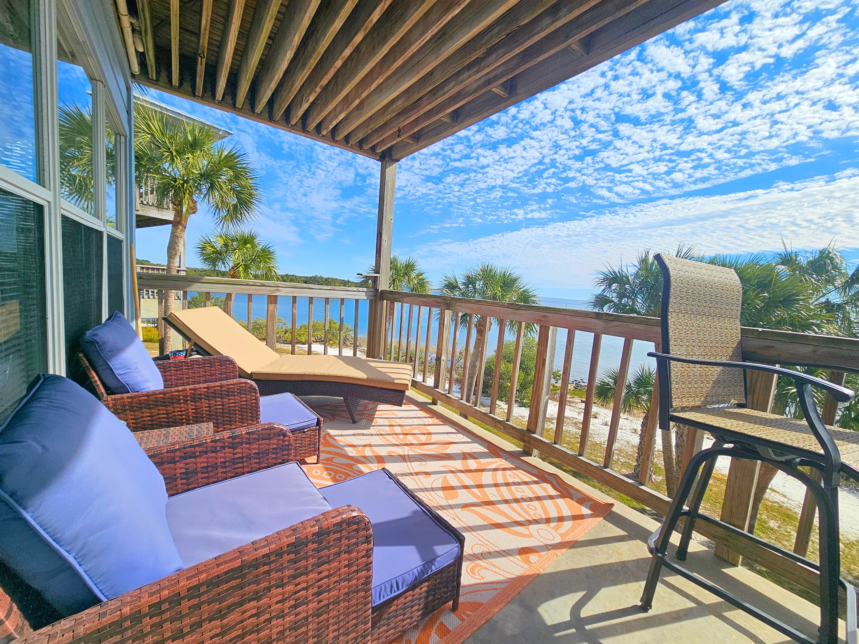 Balcony with stunning Gulf views!