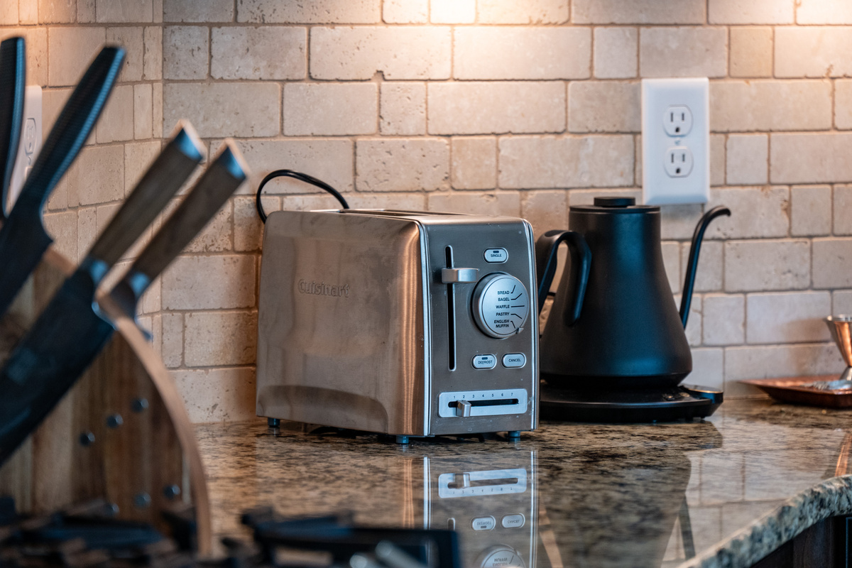 Thoughtfully Stocked for Your Stay – From the toaster and electric kettle to quality cookware and kitchen essentials, you'll find everything needed for home-cooked meals.
