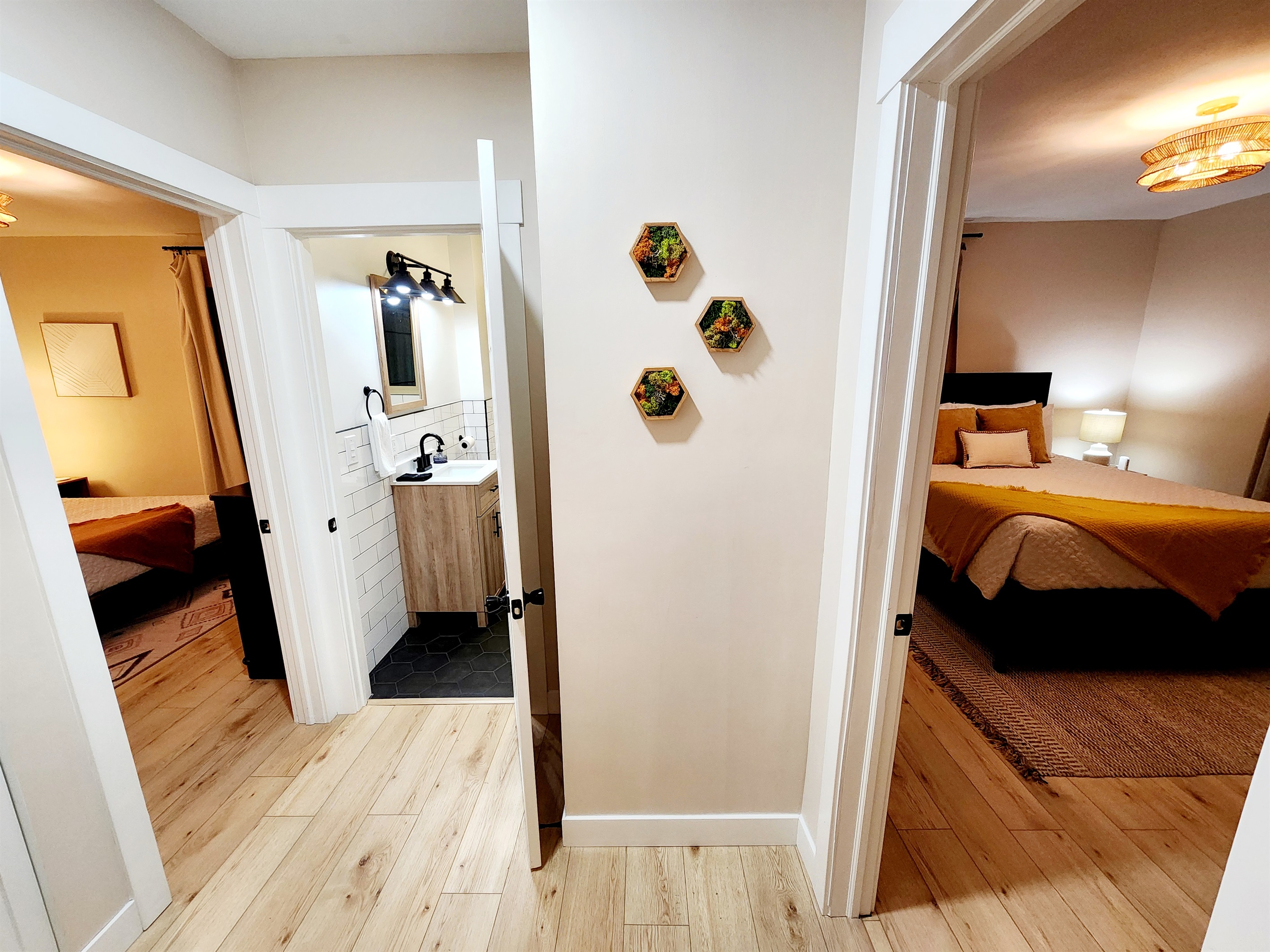 Two bedrooms and bathroom 1st floor