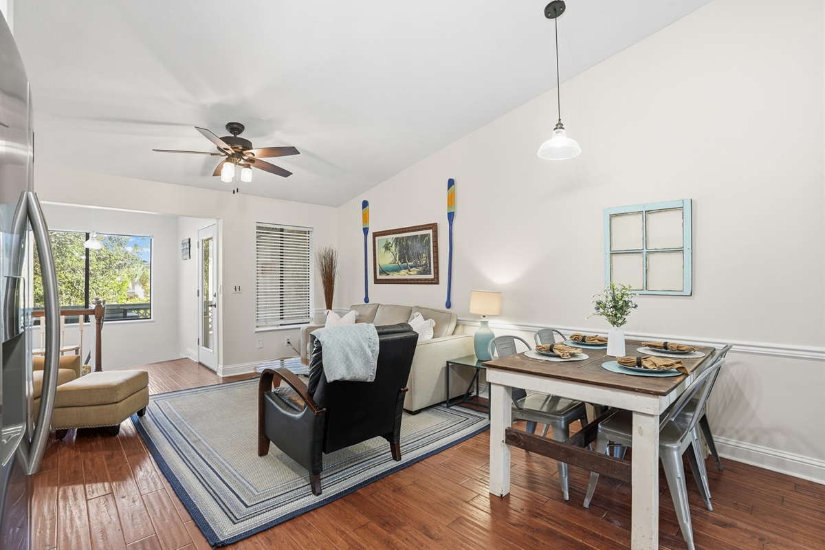 Dining Area and Living Room