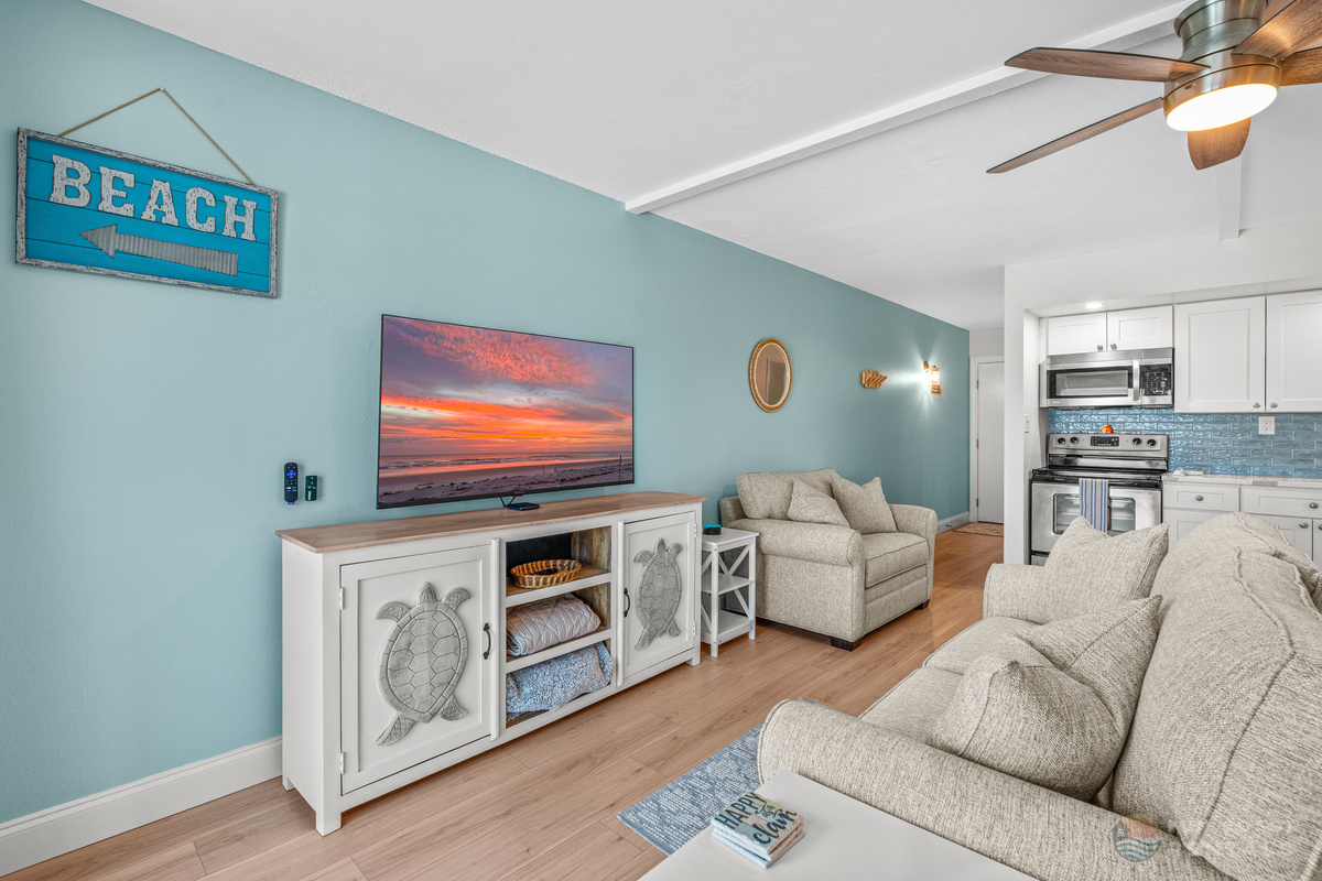 Lounging Area with Smart TV